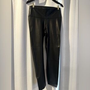 Women’s Black Faux leather legging. Size 12